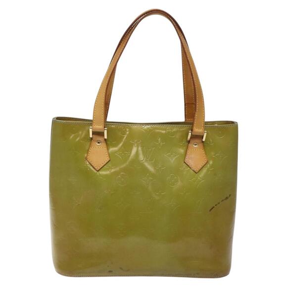 LOUIS VUITTON Monogram Vernis Houston Hand Bag Baby Blue M91005 - Picture 3 of 13